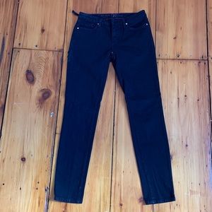 Kate Spade “Play Hooky” black skinny jeans